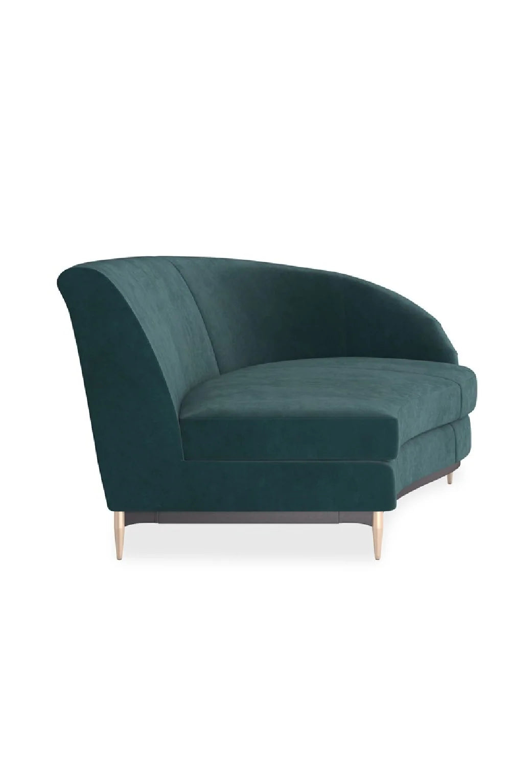 Luxury Three's Company Velvet Sectional Sofa Modern Italian Style for Villa
