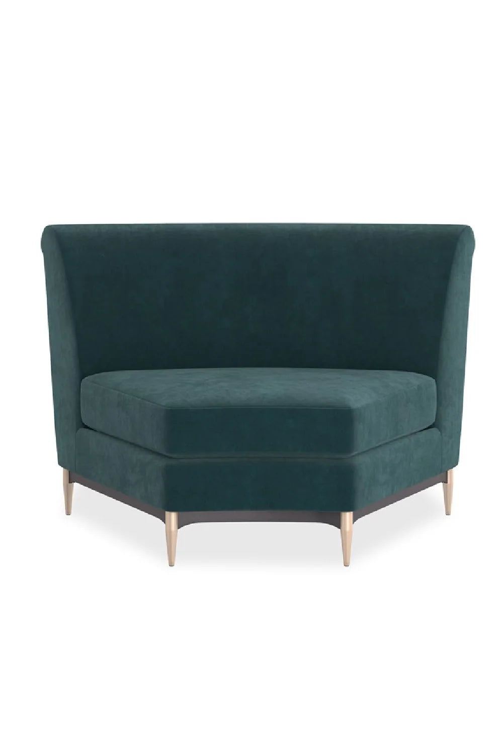 Luxury Three's Company Velvet Sectional Sofa Modern Italian Style for Villa