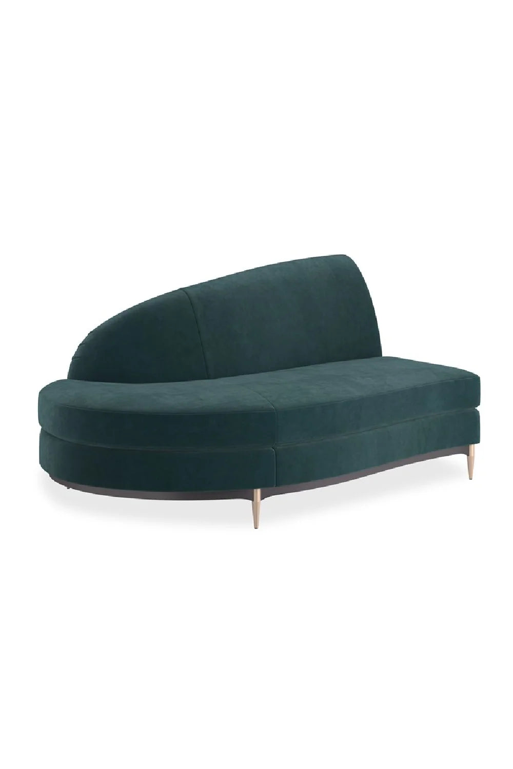 Luxury Three's Company Velvet Sectional Sofa Modern Italian Style for Villa