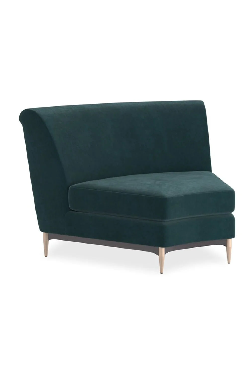Luxury Three's Company Velvet Sectional Sofa Modern Italian Style for Villa