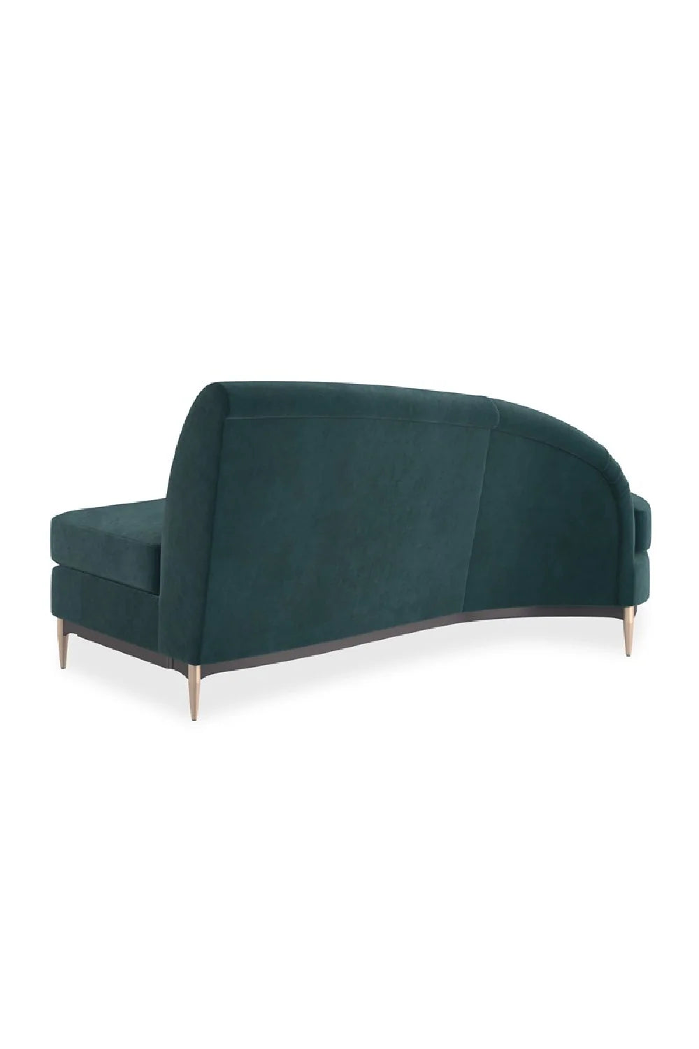 Luxury Three's Company Velvet Sectional Sofa Modern Italian Style for Villa