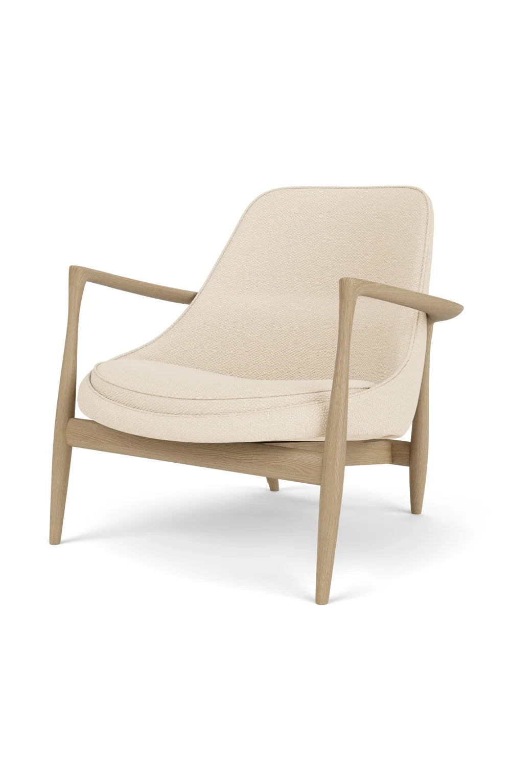 Luxury Timber Sleigh Lounge Chair Modern Italian Style for Villa
