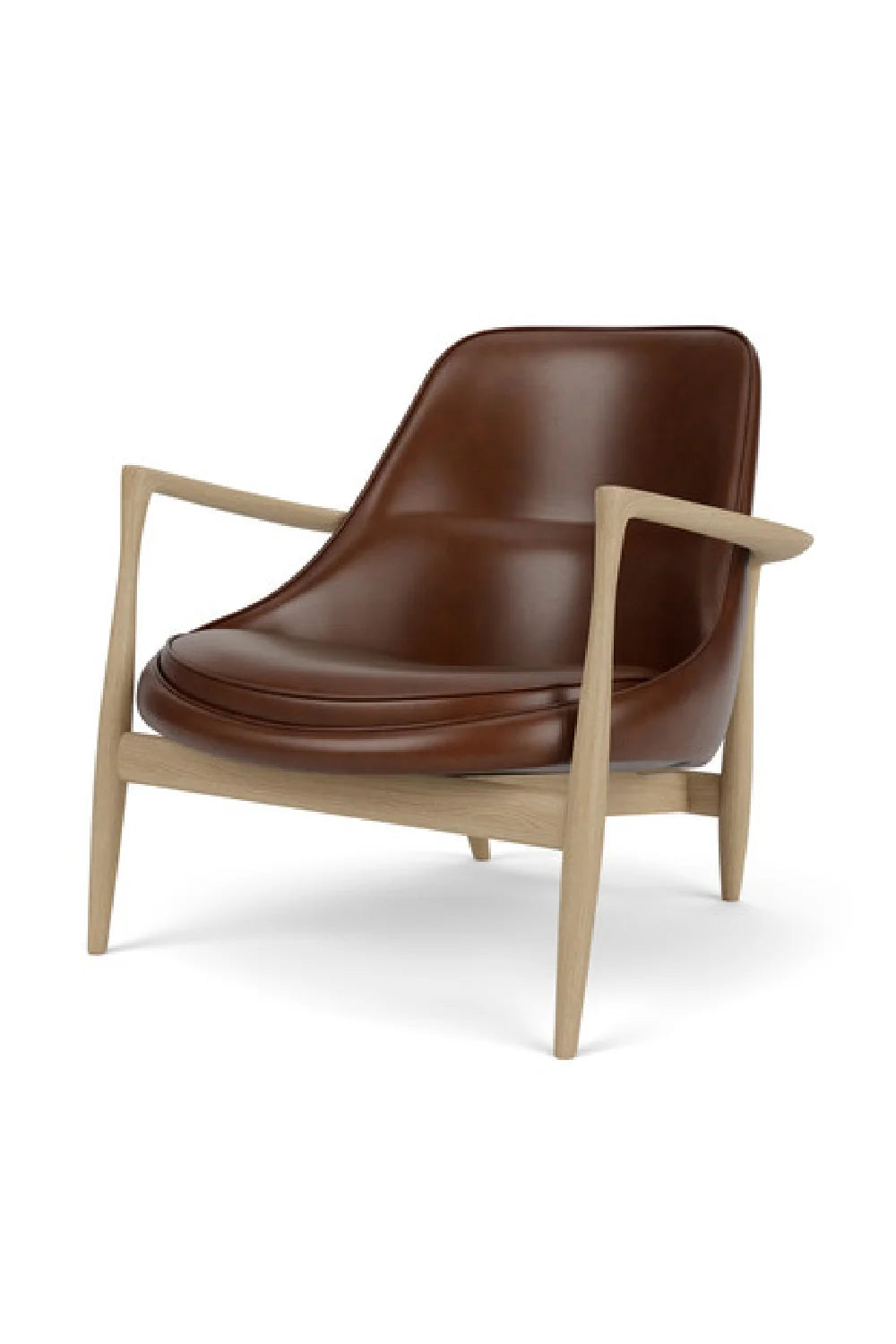 Luxury Timber Sleigh Lounge Chair Modern Italian Style for Villa