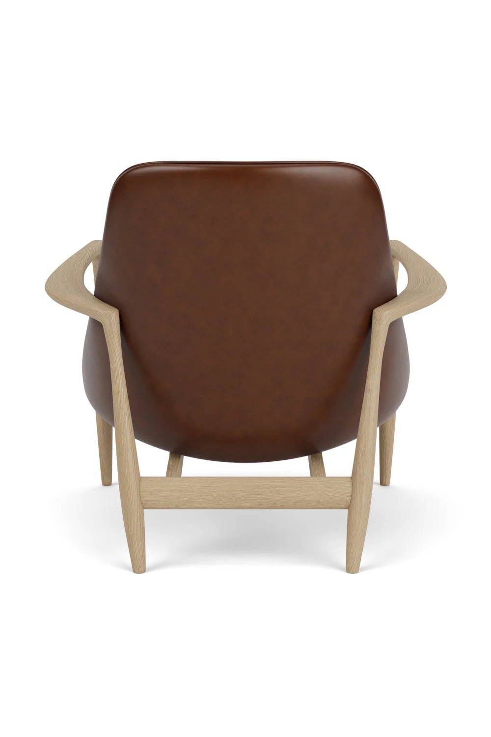 Luxury Timber Sleigh Lounge Chair Modern Italian Style for Villa