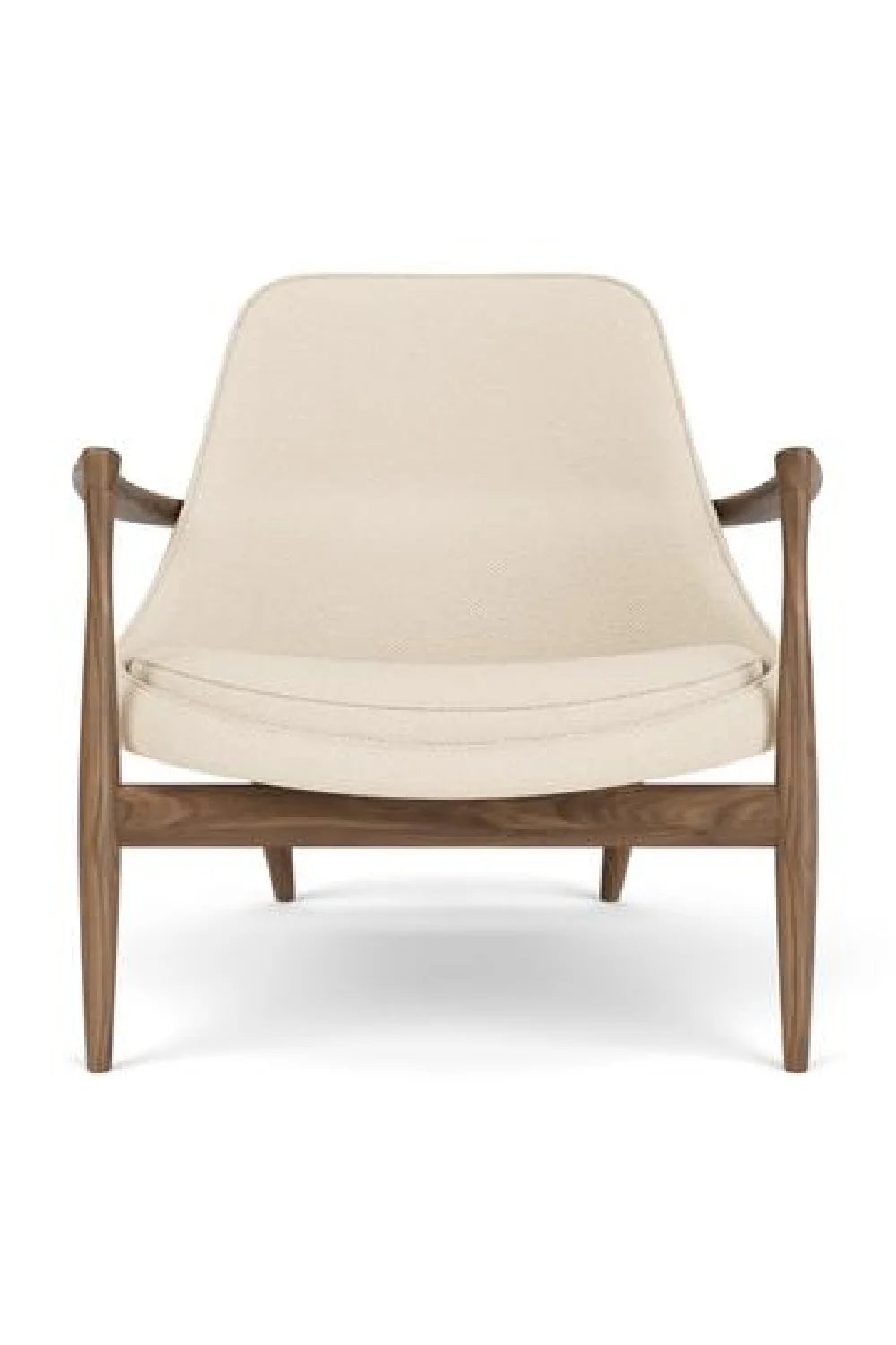 Luxury Timber Sleigh Lounge Chair Modern Italian Style for Villa