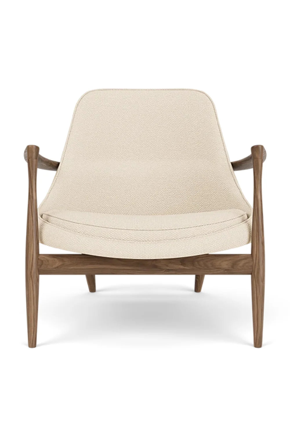 Luxury Timber Sleigh Lounge Chair Modern Italian Style for Villa
