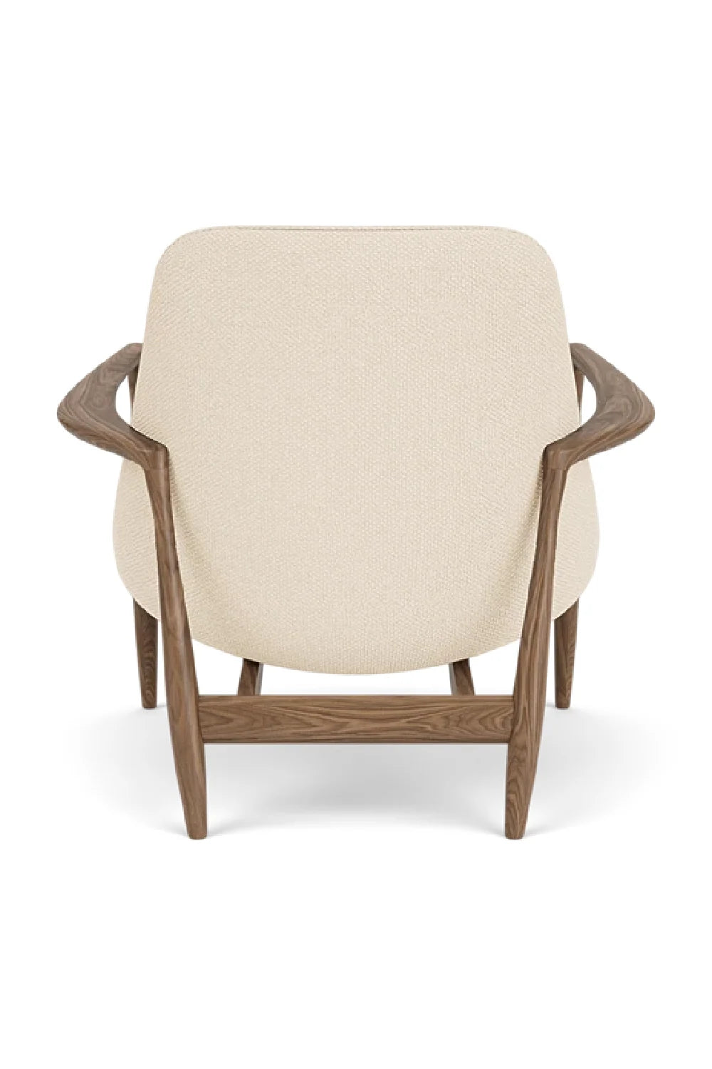 Luxury Timber Sleigh Lounge Chair Modern Italian Style for Villa