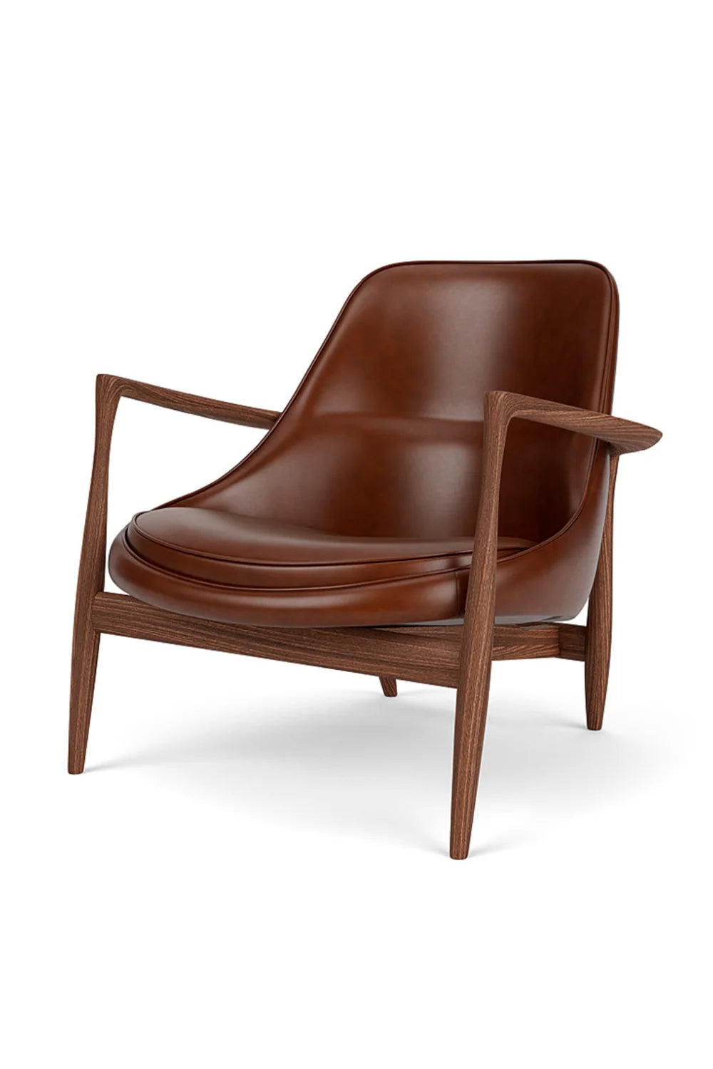 Luxury Timber Sleigh Lounge Chair Modern Italian Style for Villa