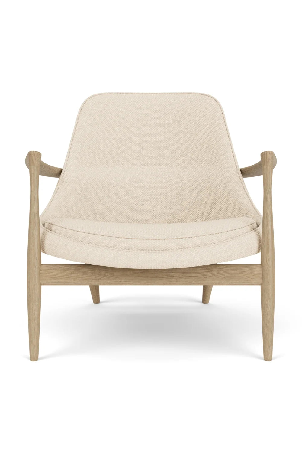 Luxury Timber Sleigh Lounge Chair Modern Italian Style for Villa