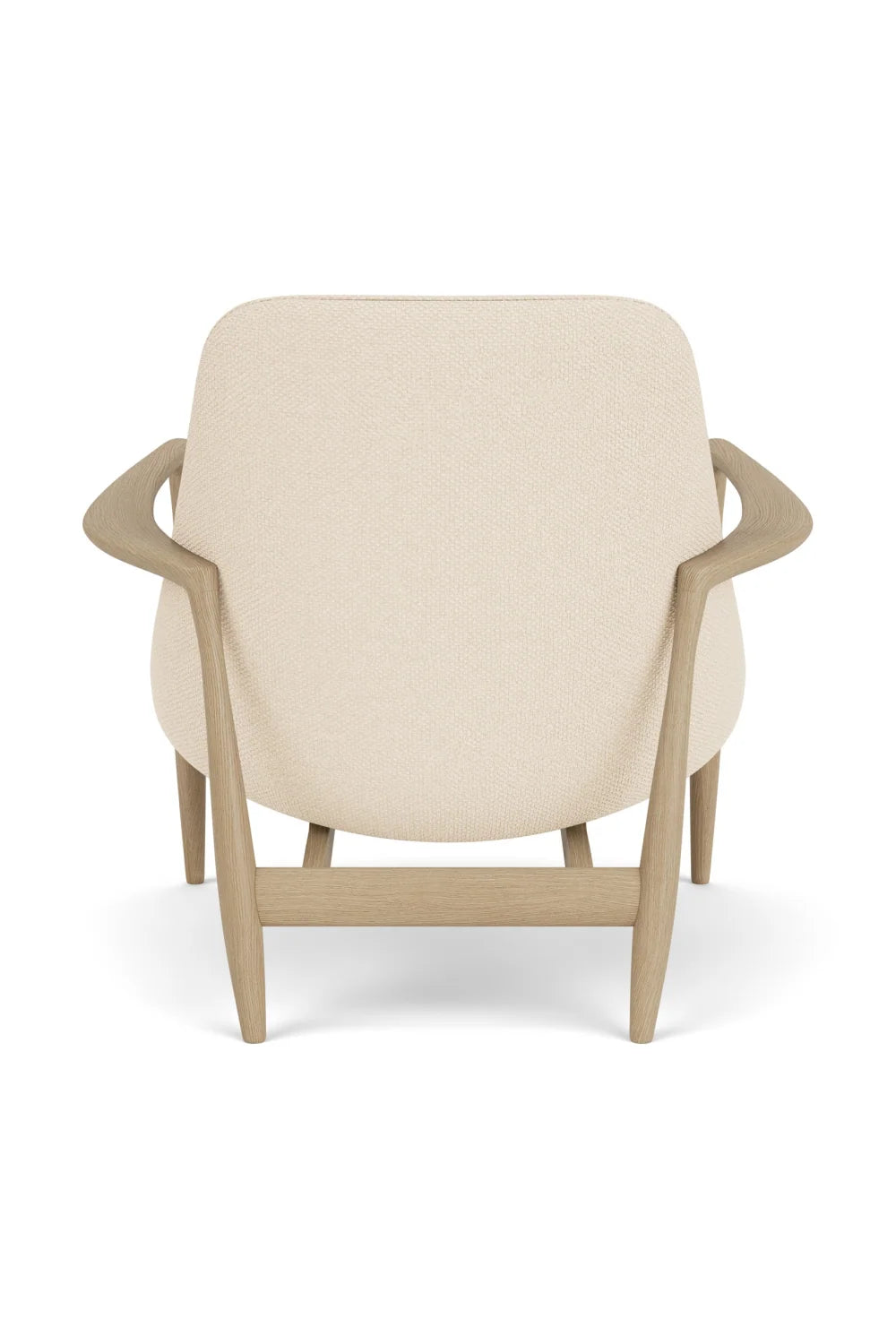 Luxury Timber Sleigh Lounge Chair Modern Italian Style for Villa