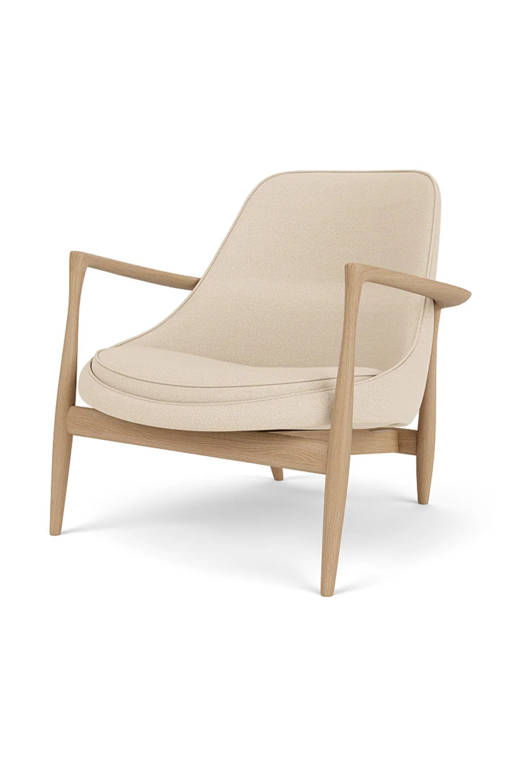 Luxury Timber Sleigh Lounge Chair Modern Italian Style for Villa