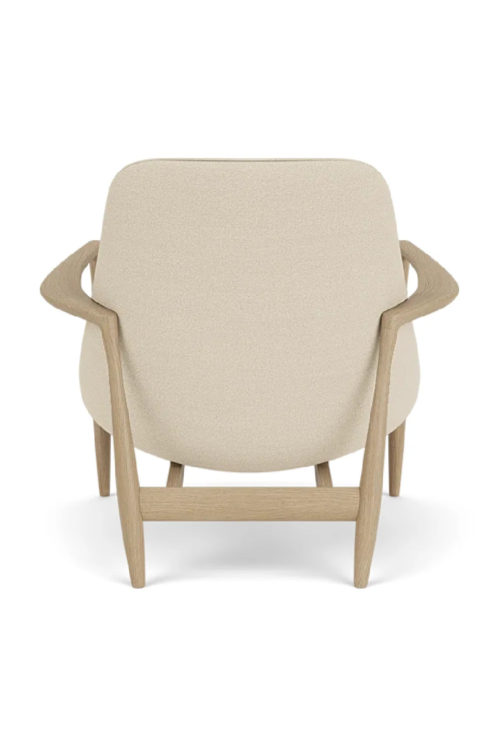 Luxury Timber Sleigh Lounge Chair Modern Italian Style for Villa