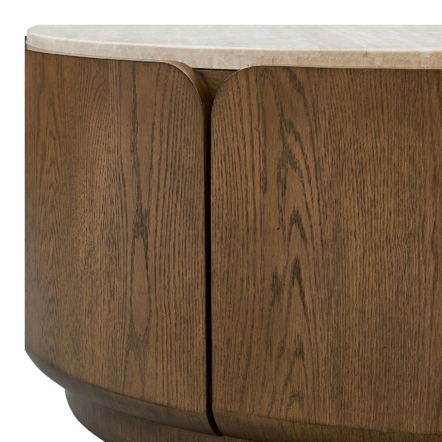 Luxury Tindall Round Travertine Coffee Table Modern Italian Style for Villa
