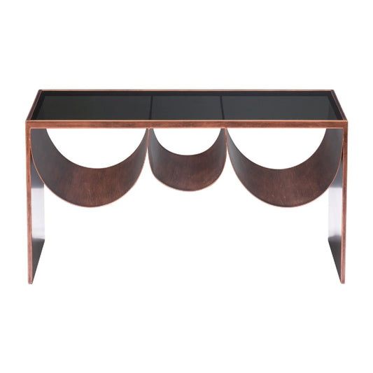 Luxury Tinted Glass Rectangular Coffee Table Modern Italian Style for Villa