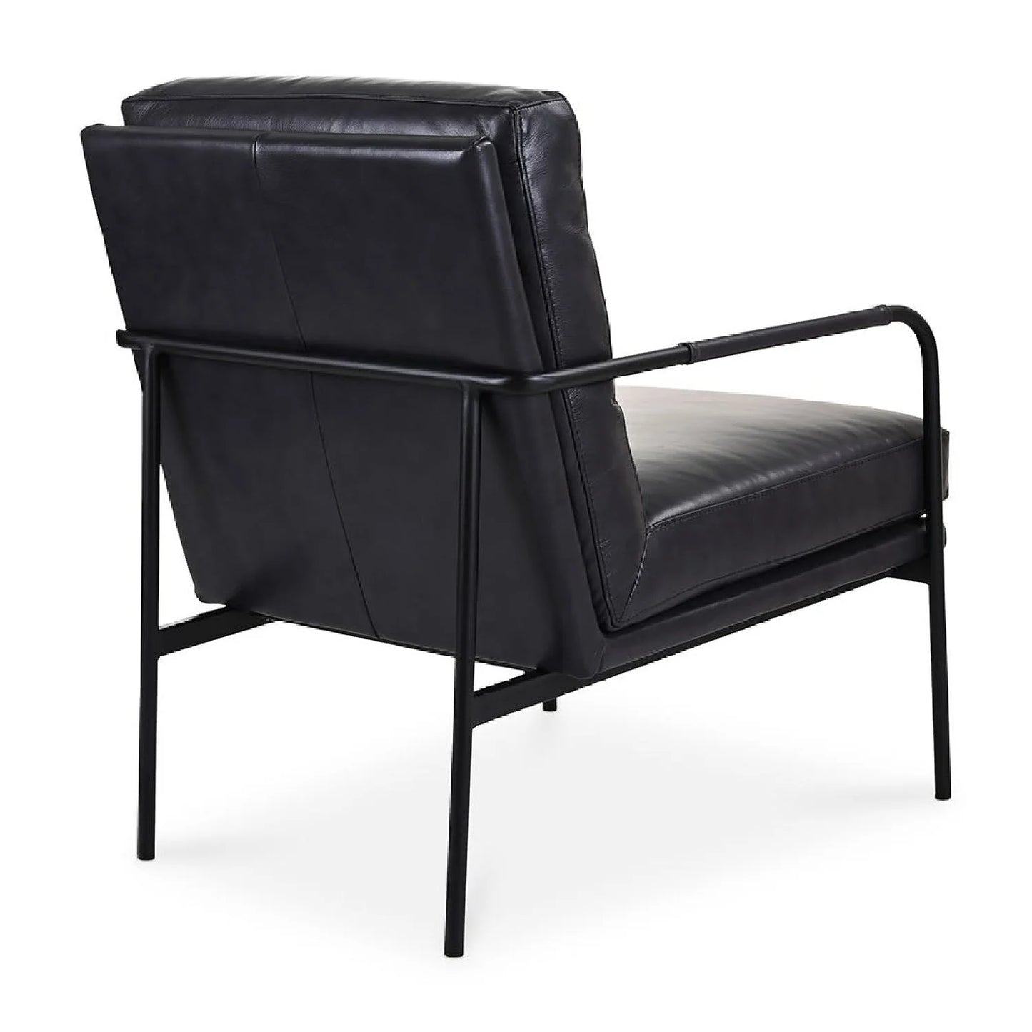 Luxury Top Grain Leather Classic Armchair Modern Italian Style for Villa