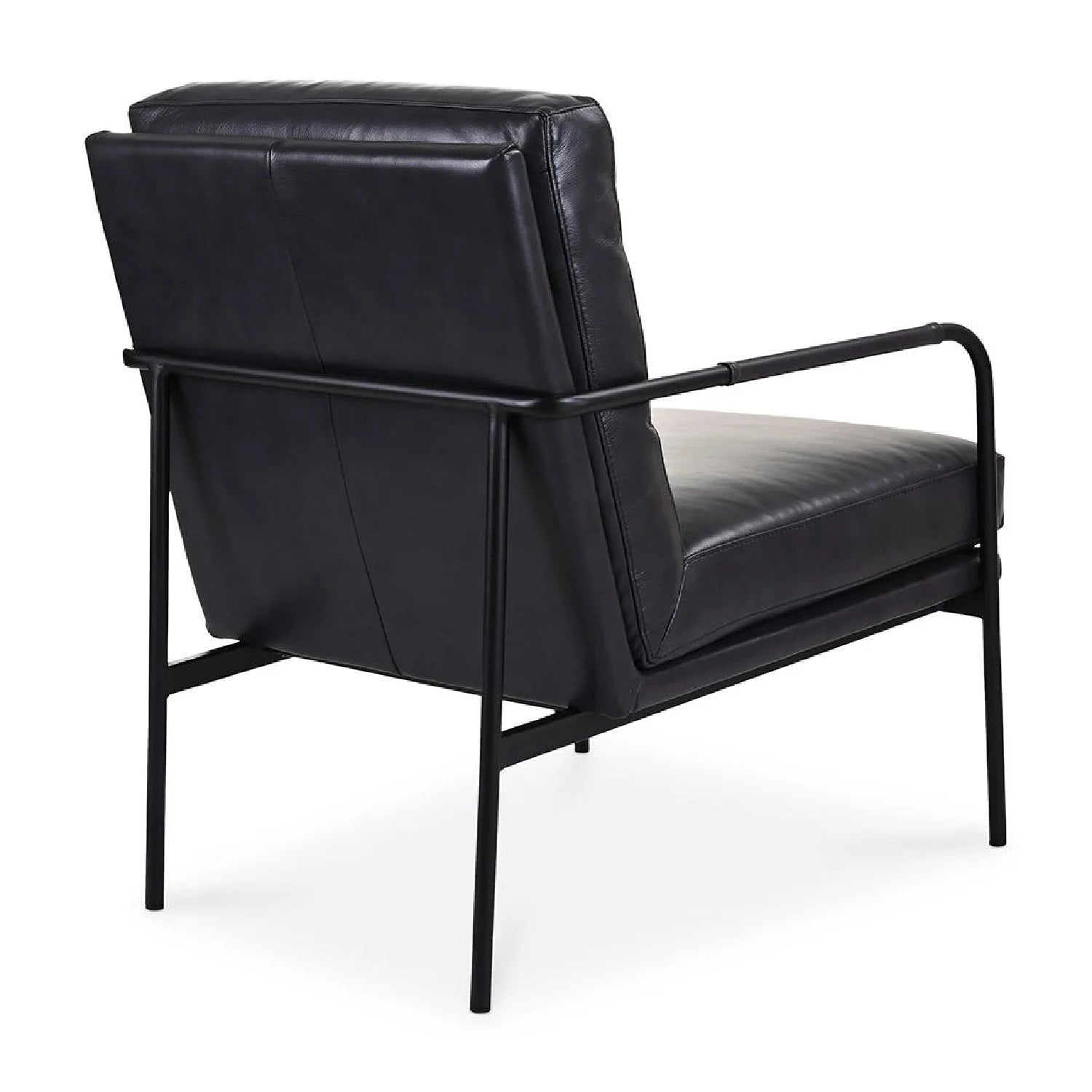 Luxury Top Grain Leather Classic Armchair Modern Italian Style for Villa