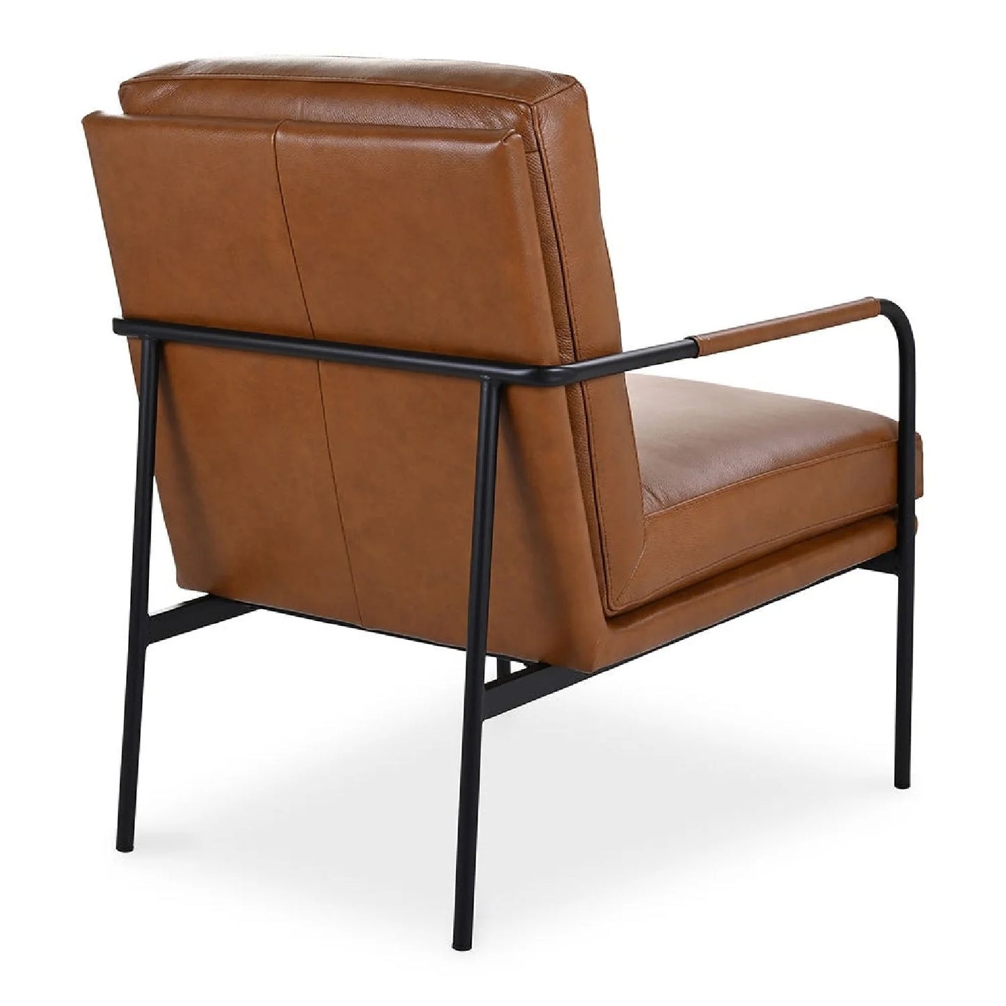 Luxury Top Grain Leather Classic Armchair Modern Italian Style for Villa