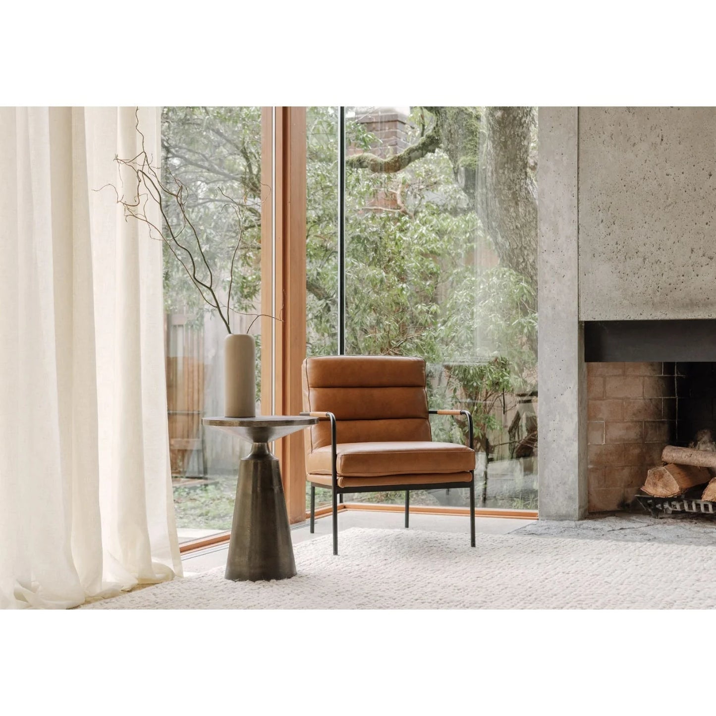 Luxury Top Grain Leather Classic Armchair Modern Italian Style for Villa