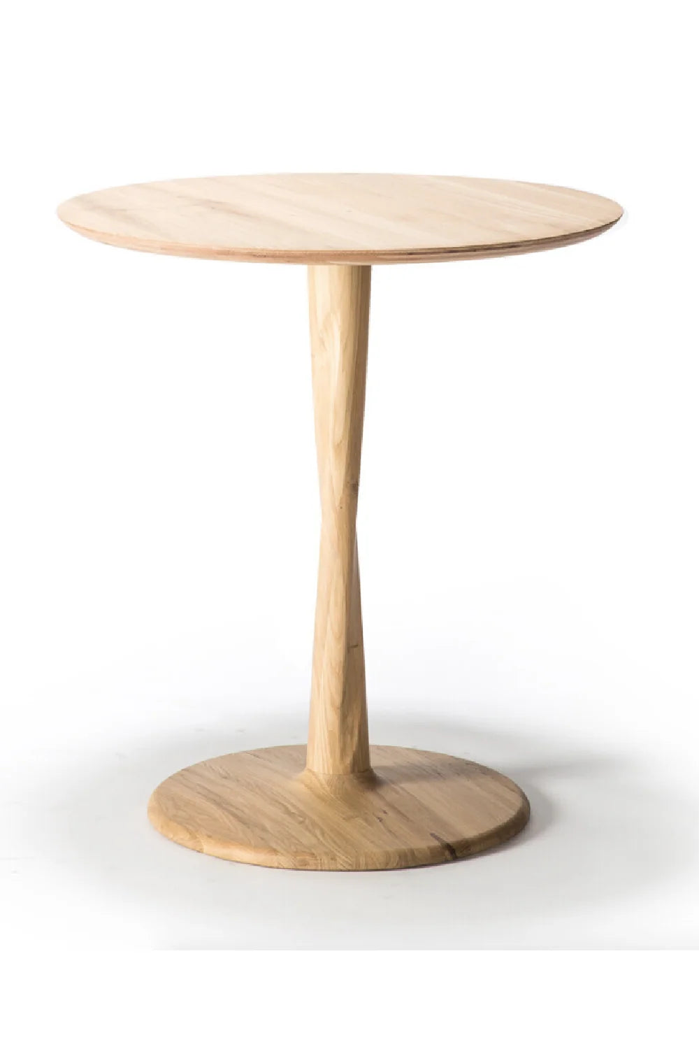 Luxury Torsion Round Wood Dining Table Modern Italian Style for Villa