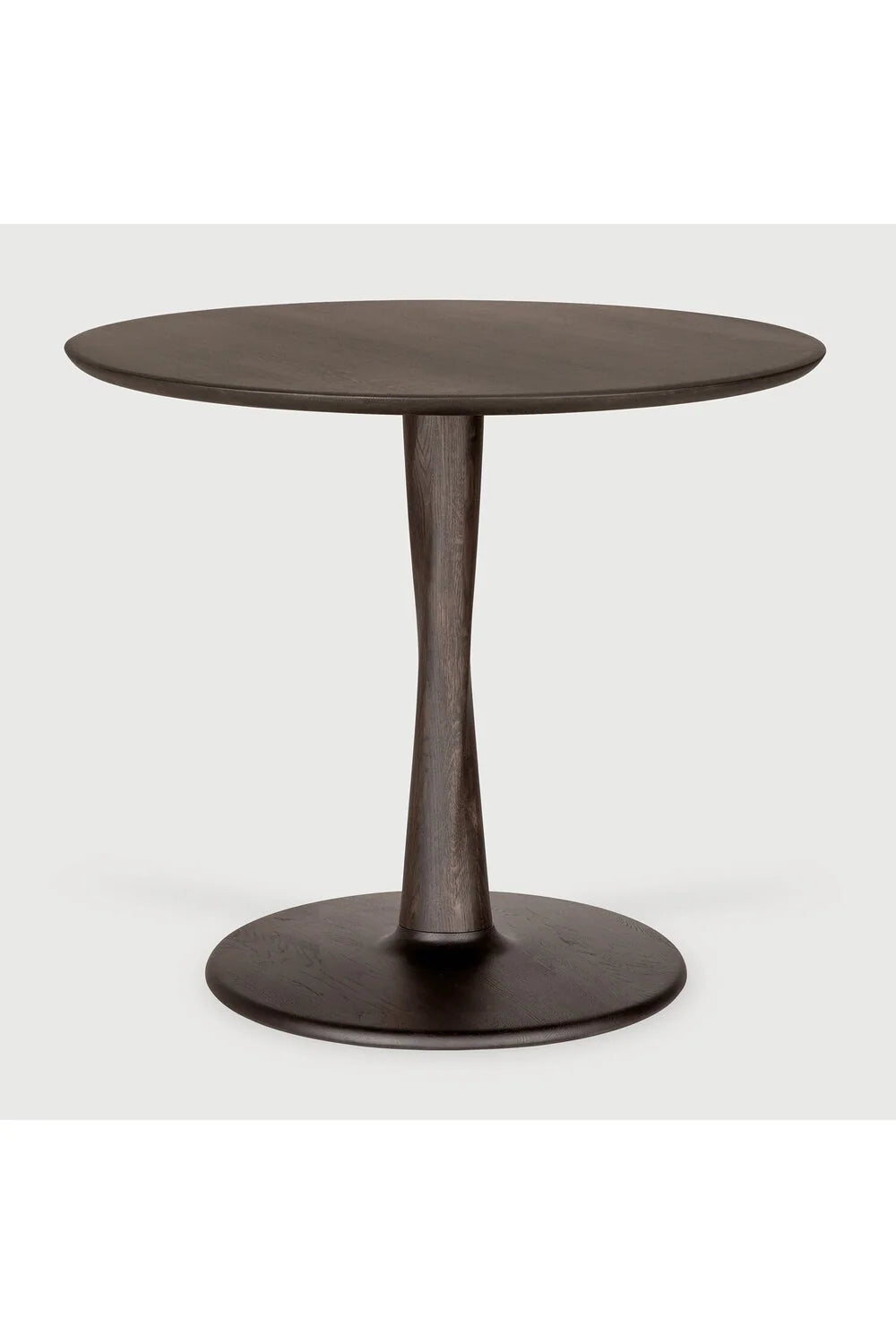 Luxury Torsion Round Wood Dining Table Modern Italian Style for Villa