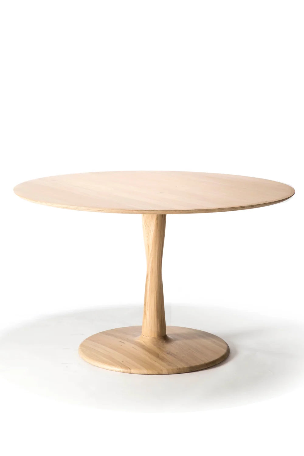 Luxury Torsion Round Wood Dining Table Modern Italian Style for Villa