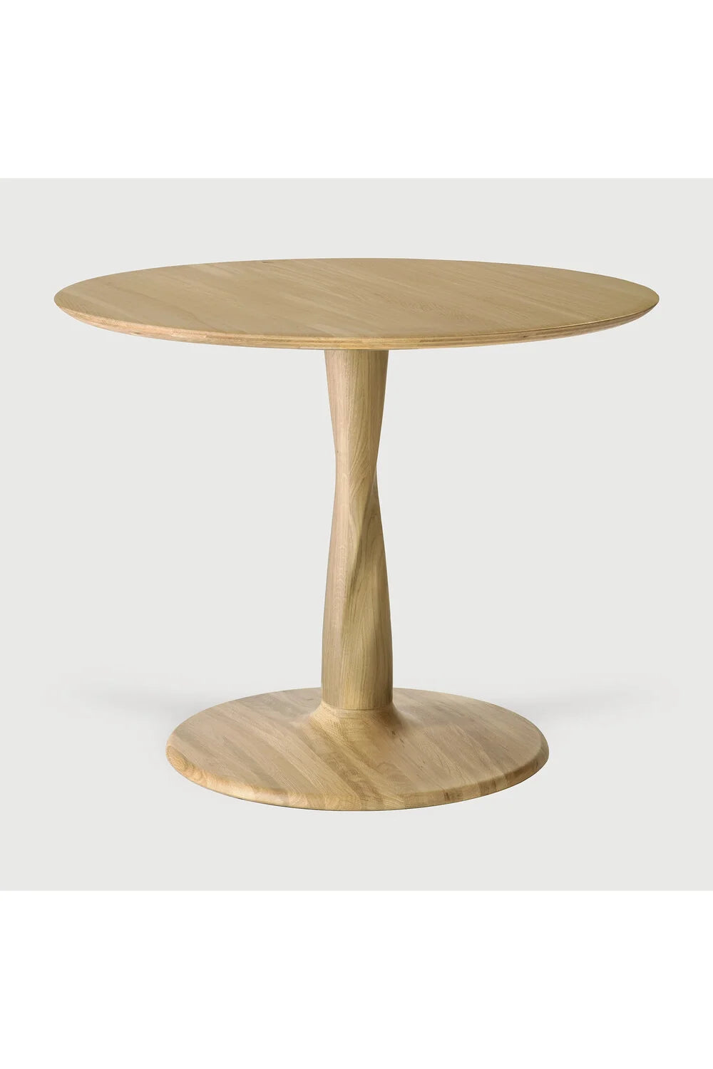 Luxury Torsion Solid Oak Dining Table Modern Italian Style for Villa