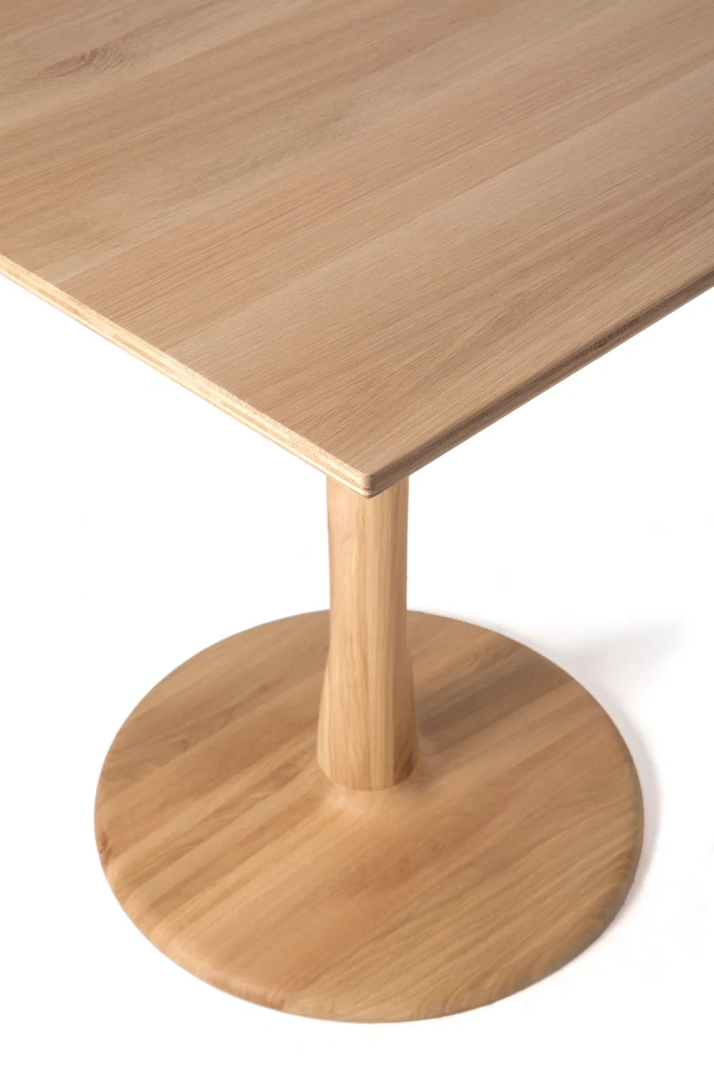 Luxury Torsion Solid Oak Dining Table Modern Italian Style for Villa