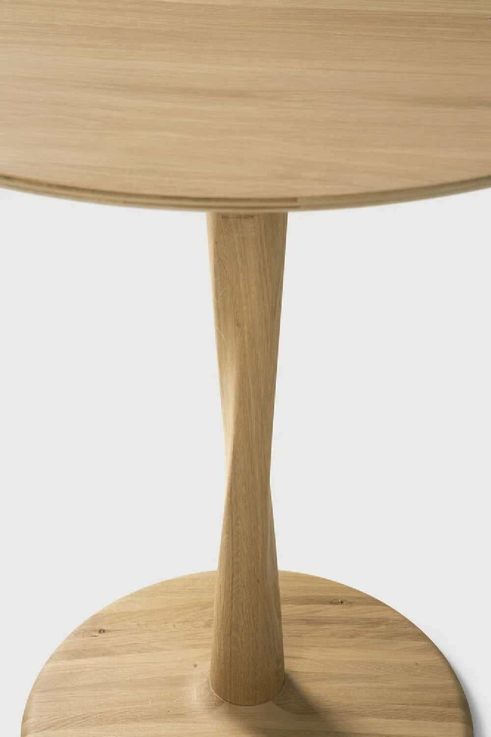 Luxury Torsion Solid Oak Dining Table Modern Italian Style for Villa