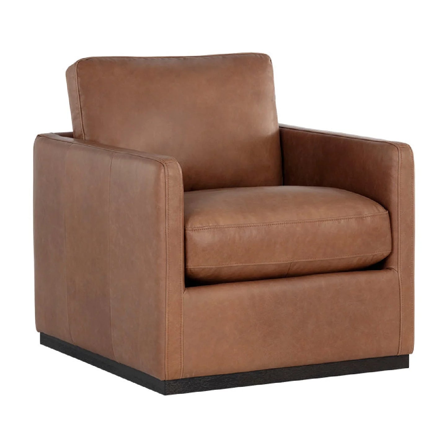 Luxury Track Arm Swivel Lounge Chair Modern Italian Style for Villa
