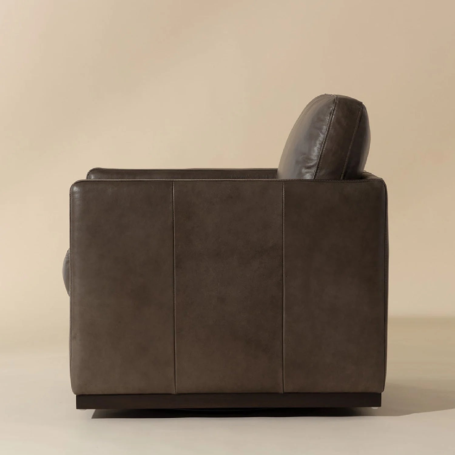Luxury Track Arm Swivel Lounge Chair Modern Italian Style for Villa