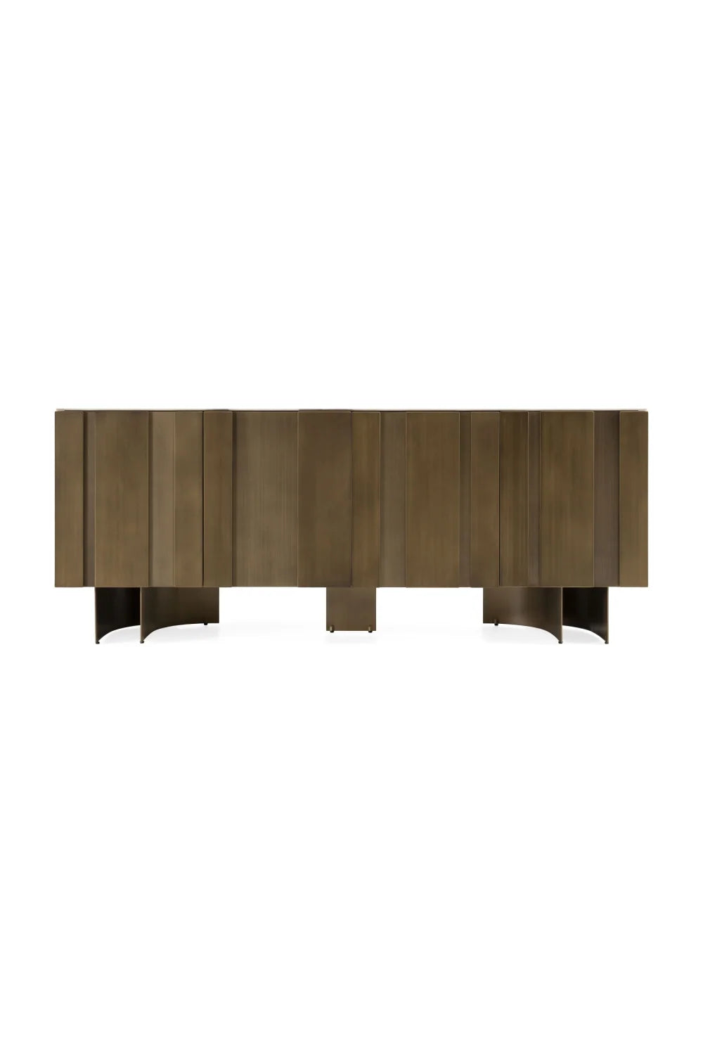 Luxury Travertine 4-Door Sideboard European Style for Villa