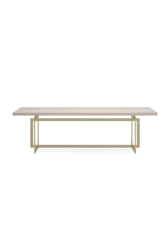 Luxury Travertine Dining Table Modern Italian Style for Villa