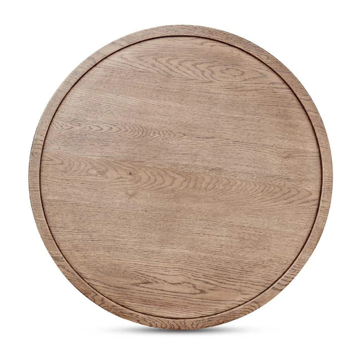 Luxury Tray Oak Round Coffee Table Modern Italian Style for Villa