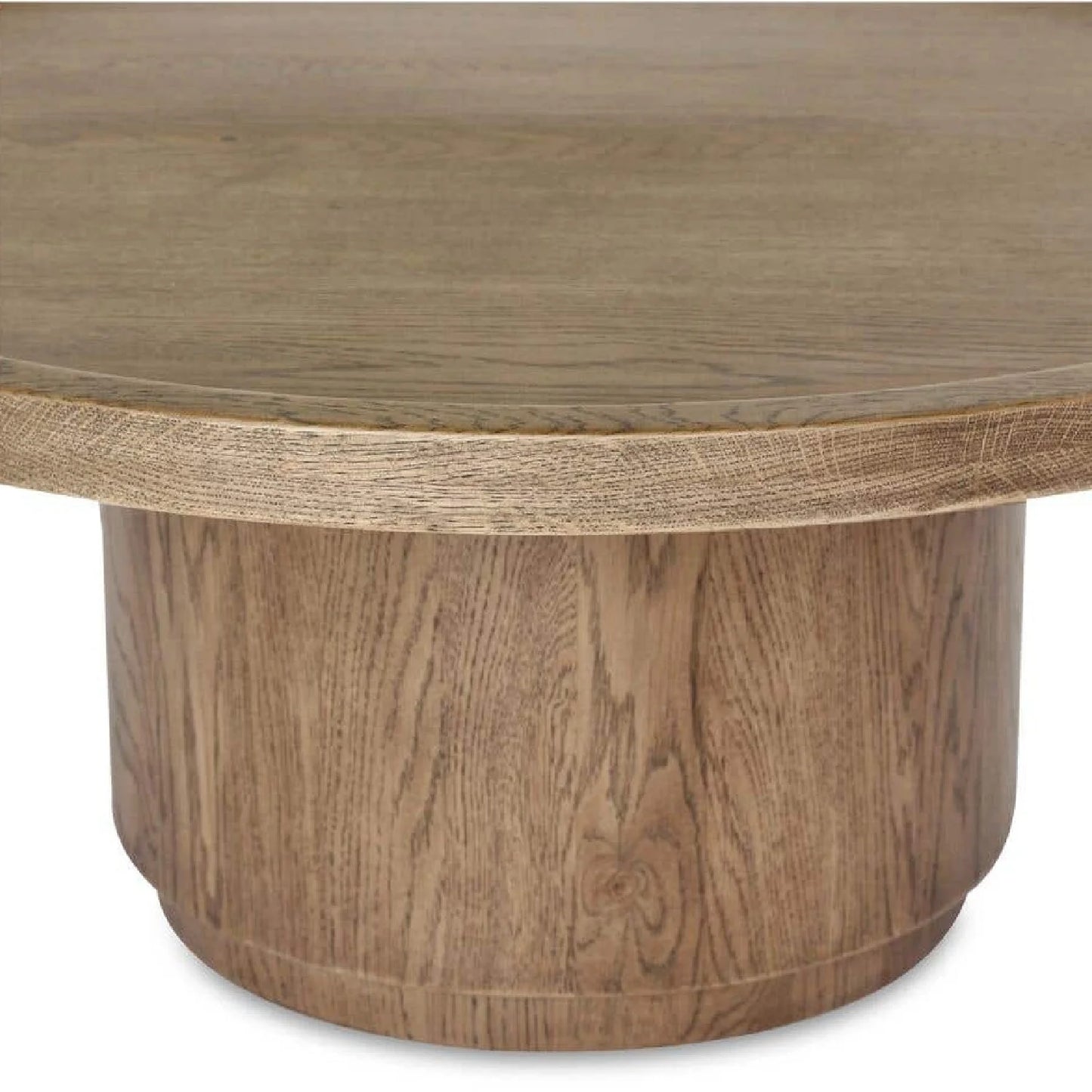 Luxury Tray Oak Round Coffee Table Modern Italian Style for Villa