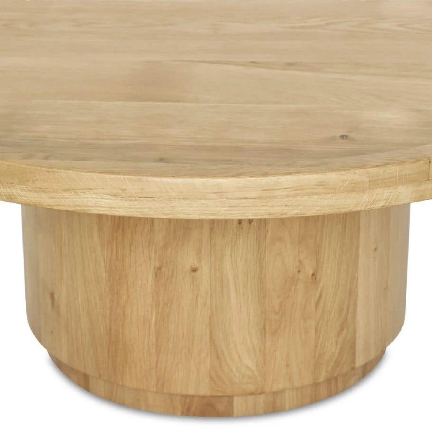 Luxury Tray Oak Round Coffee Table Modern Italian Style for Villa