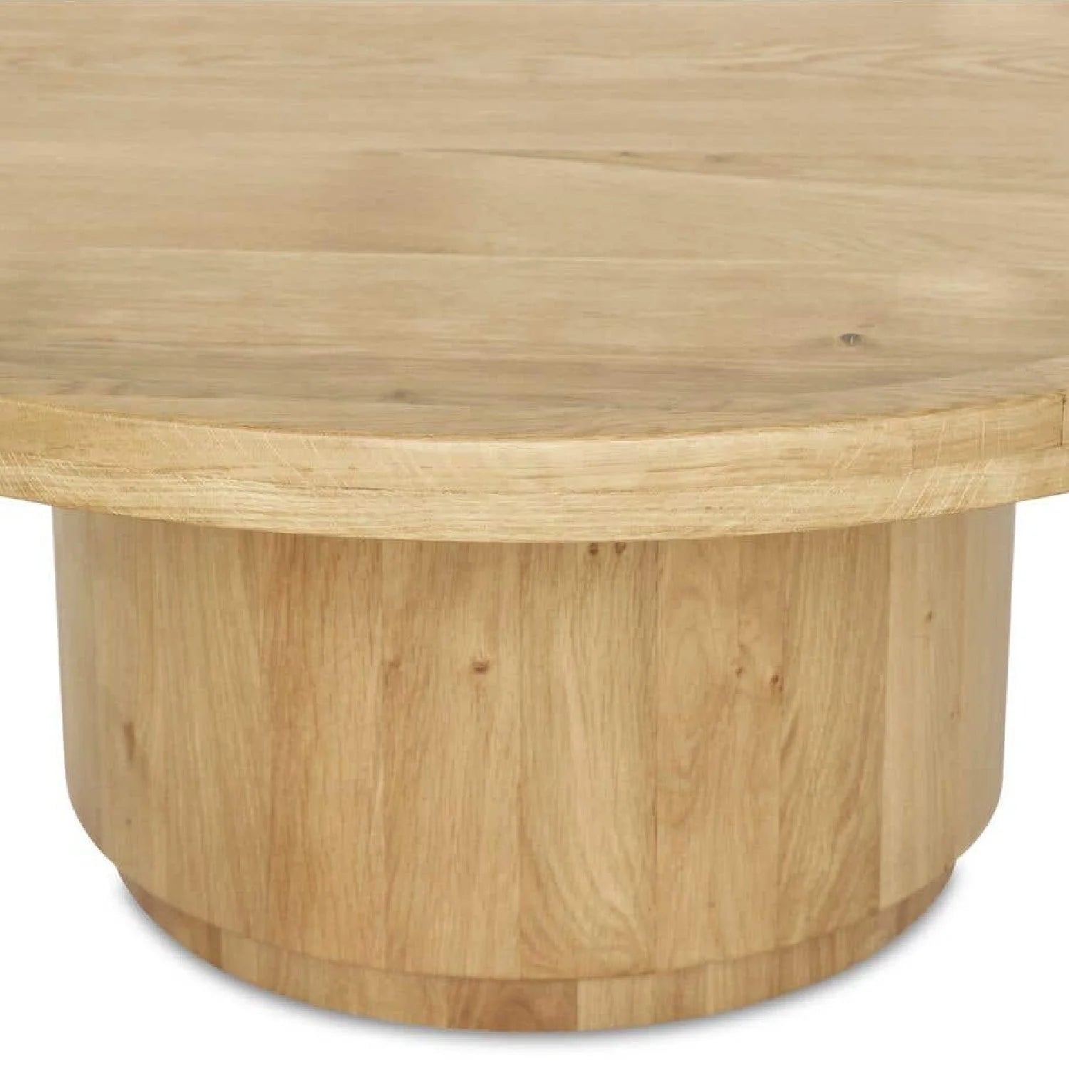 Luxury Tray Oak Round Coffee Table Modern Italian Style for Villa