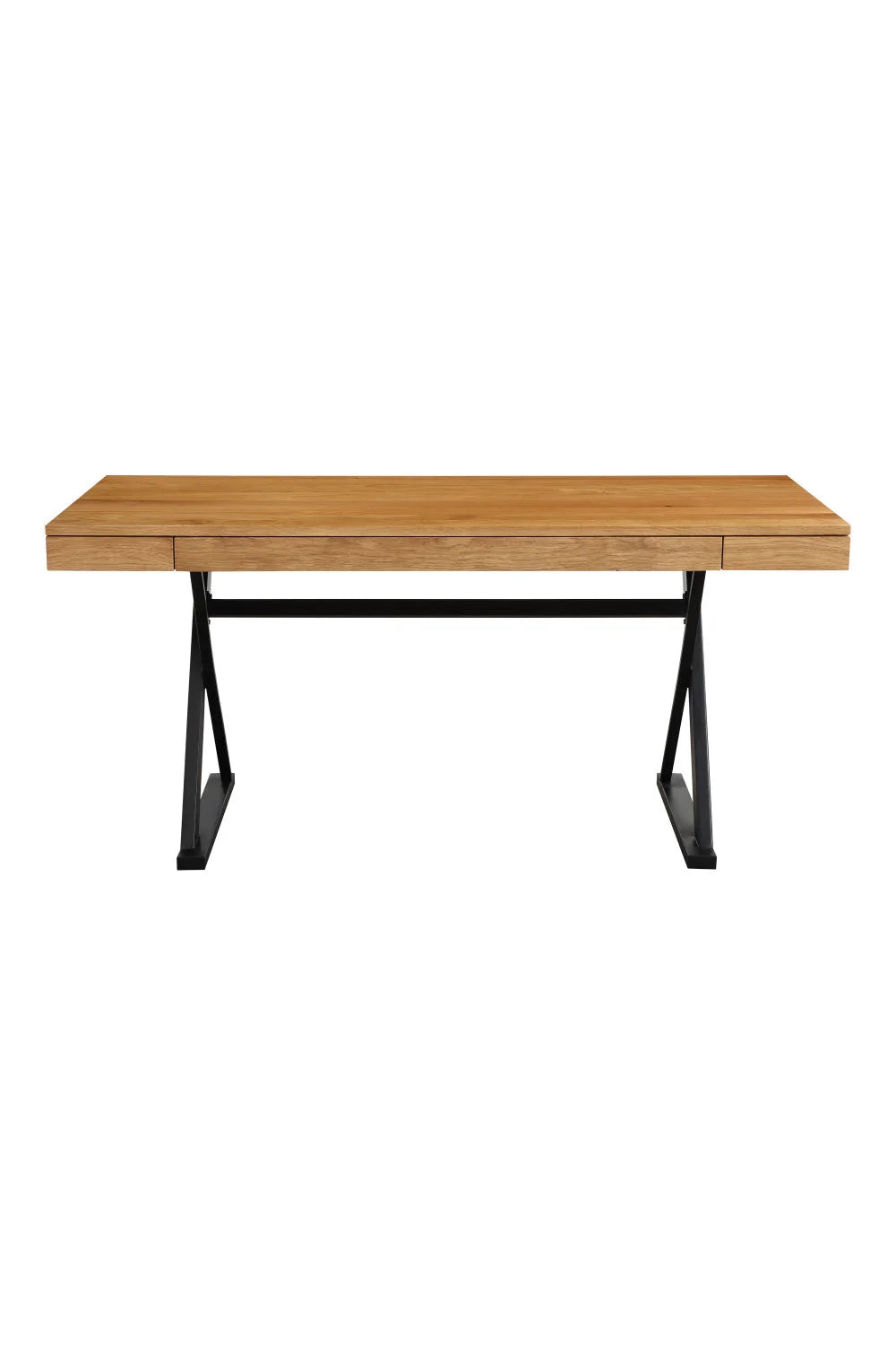 Luxury Trestle 3-Drawer Modern Desk European Style for Villa