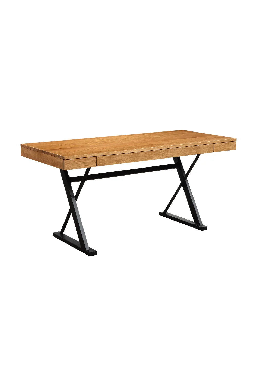 Luxury Trestle 3-Drawer Modern Desk European Style for Villa