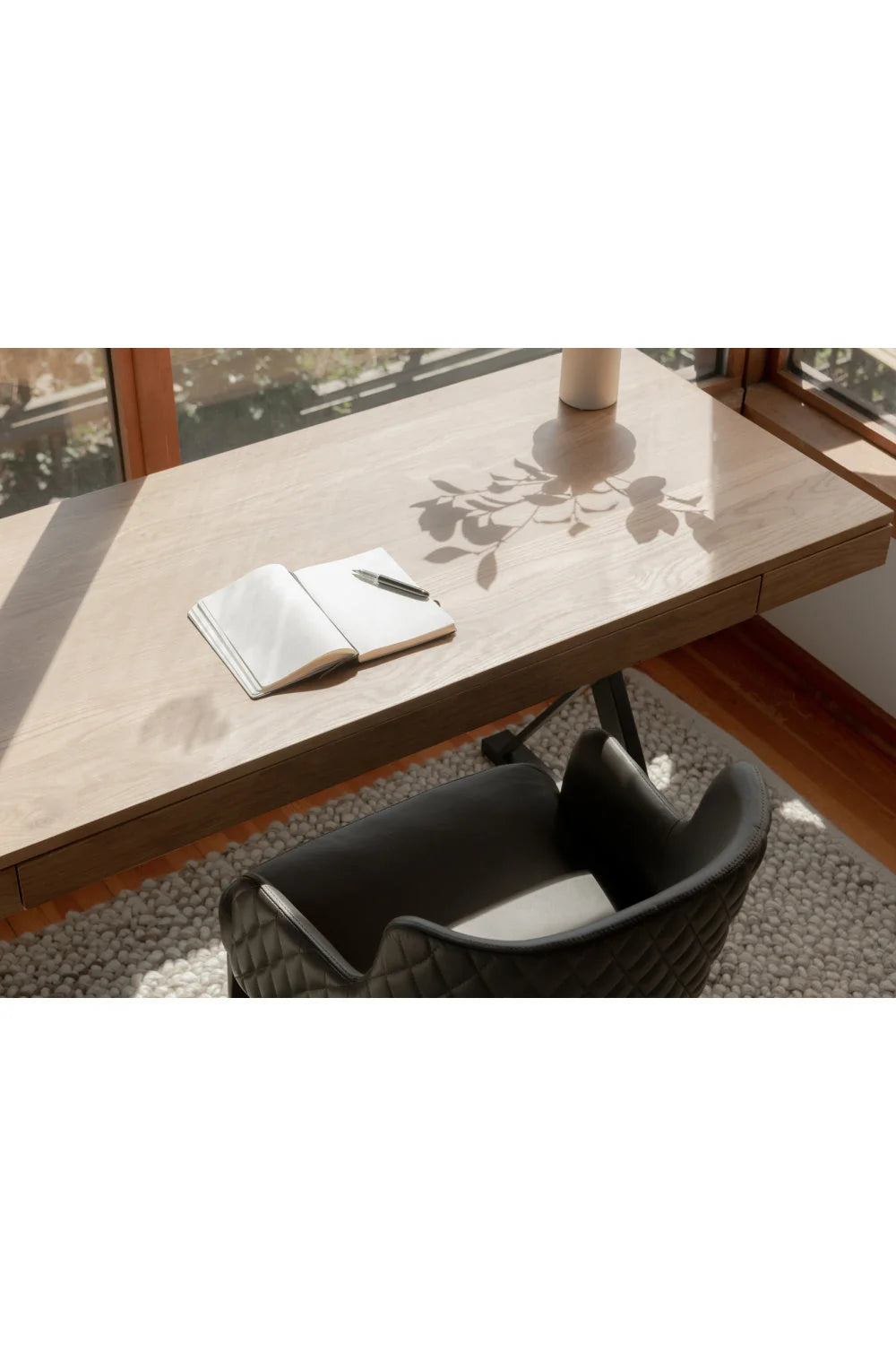 Luxury Trestle 3-Drawer Modern Desk European Style for Villa