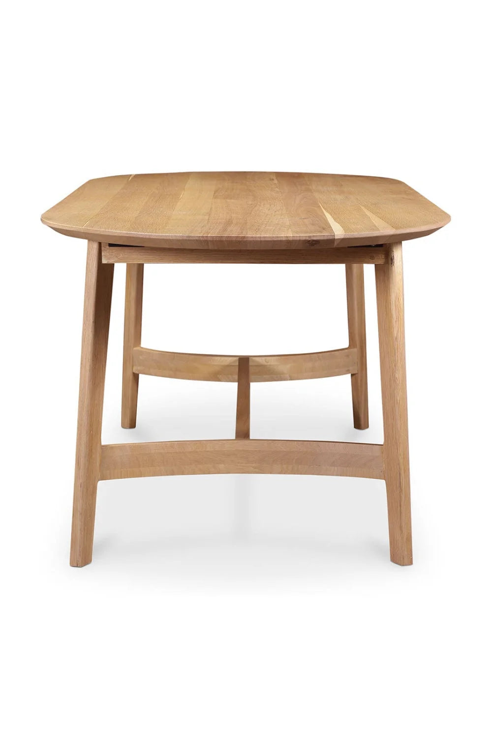 Luxury Trie Oak Oval Dining Table Modern Italian Style for Villa