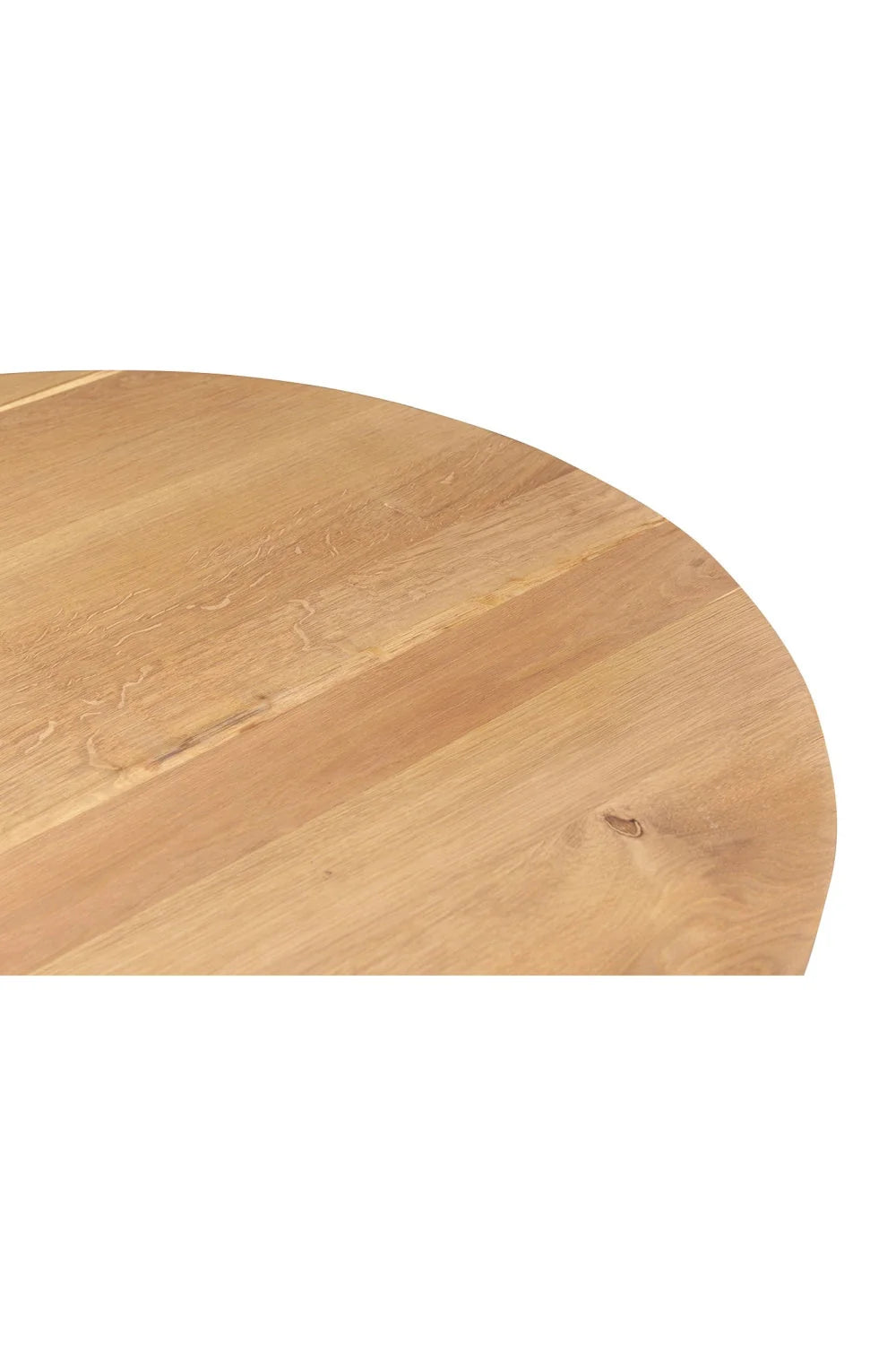 Luxury Trie Oak Oval Dining Table Modern Italian Style for Villa