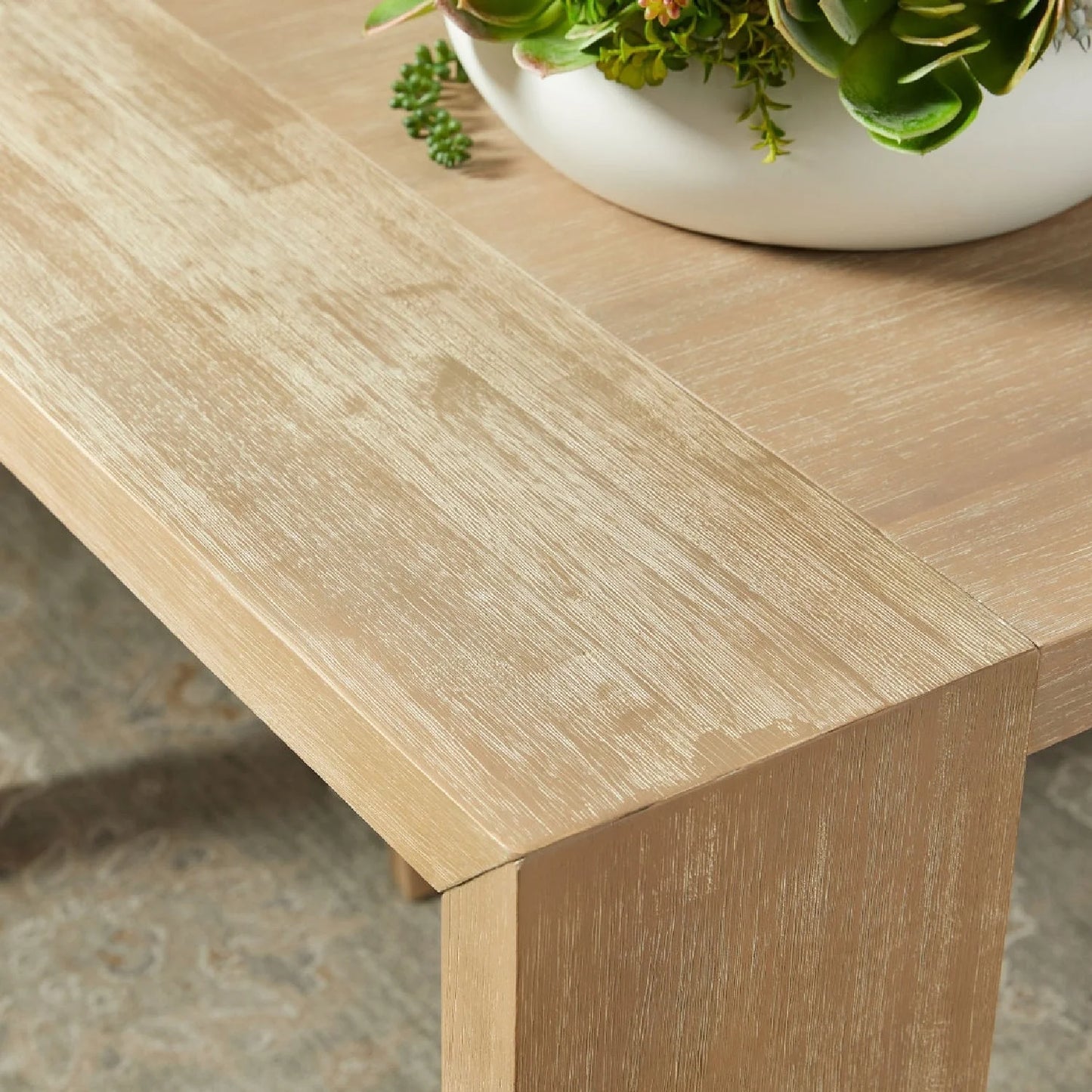 Luxury Tropea Acacia Extendable Dining Table Modern Italian Style for Villa