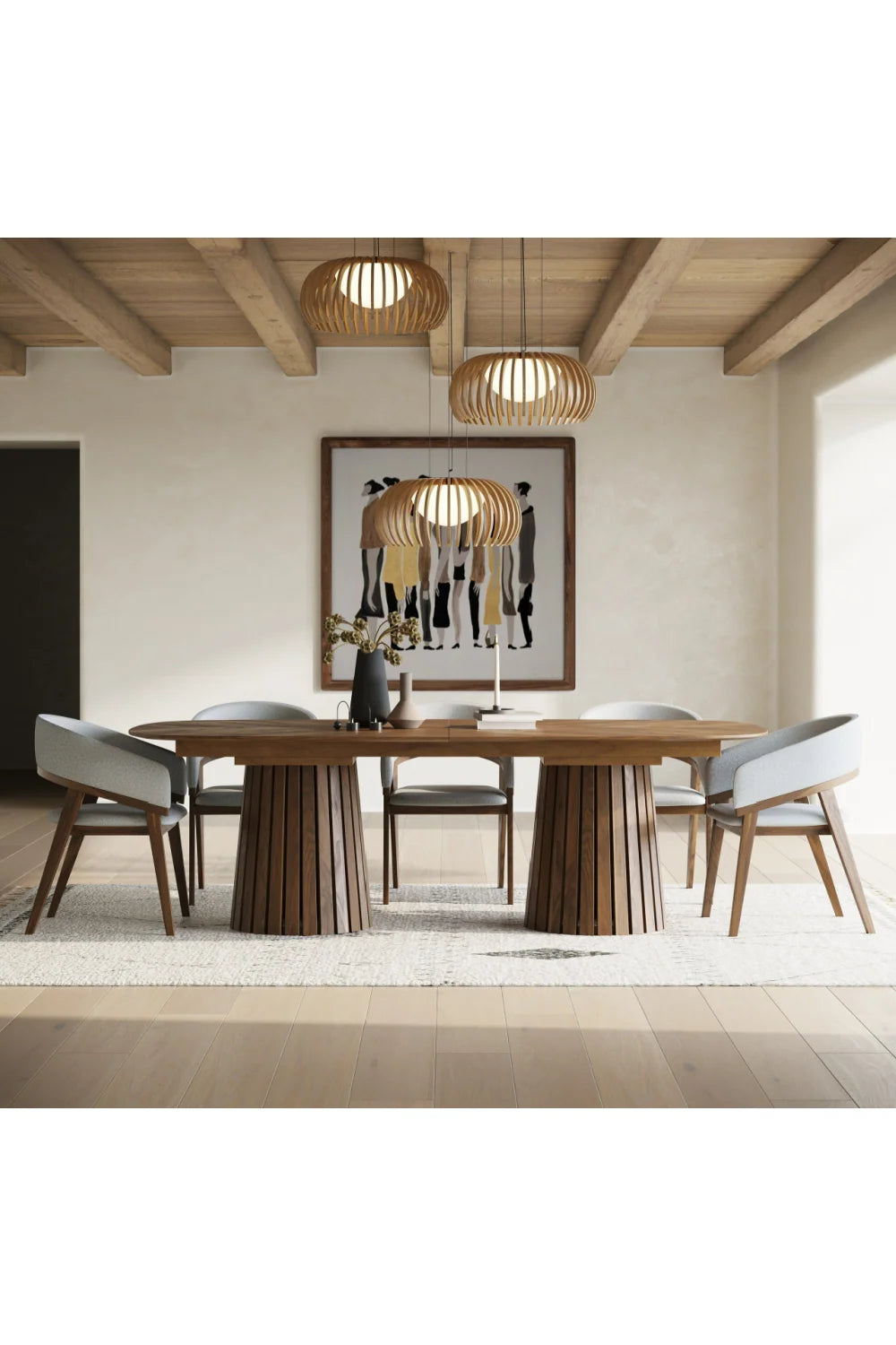 Luxury Truman Extendable Dining Table Modern Italian Style for Villa
