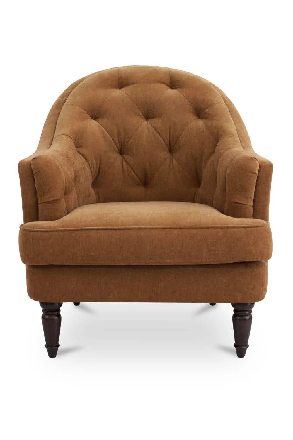 Luxury Tufted Curved Accent Chair European Style for Villa