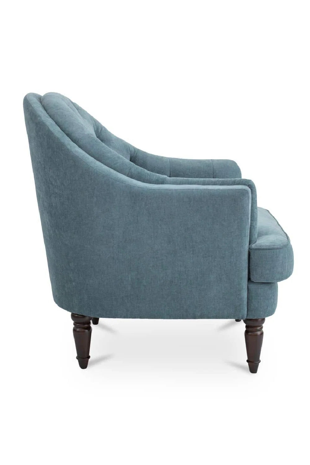 Luxury Tufted Curved Accent Chair European Style for Villa