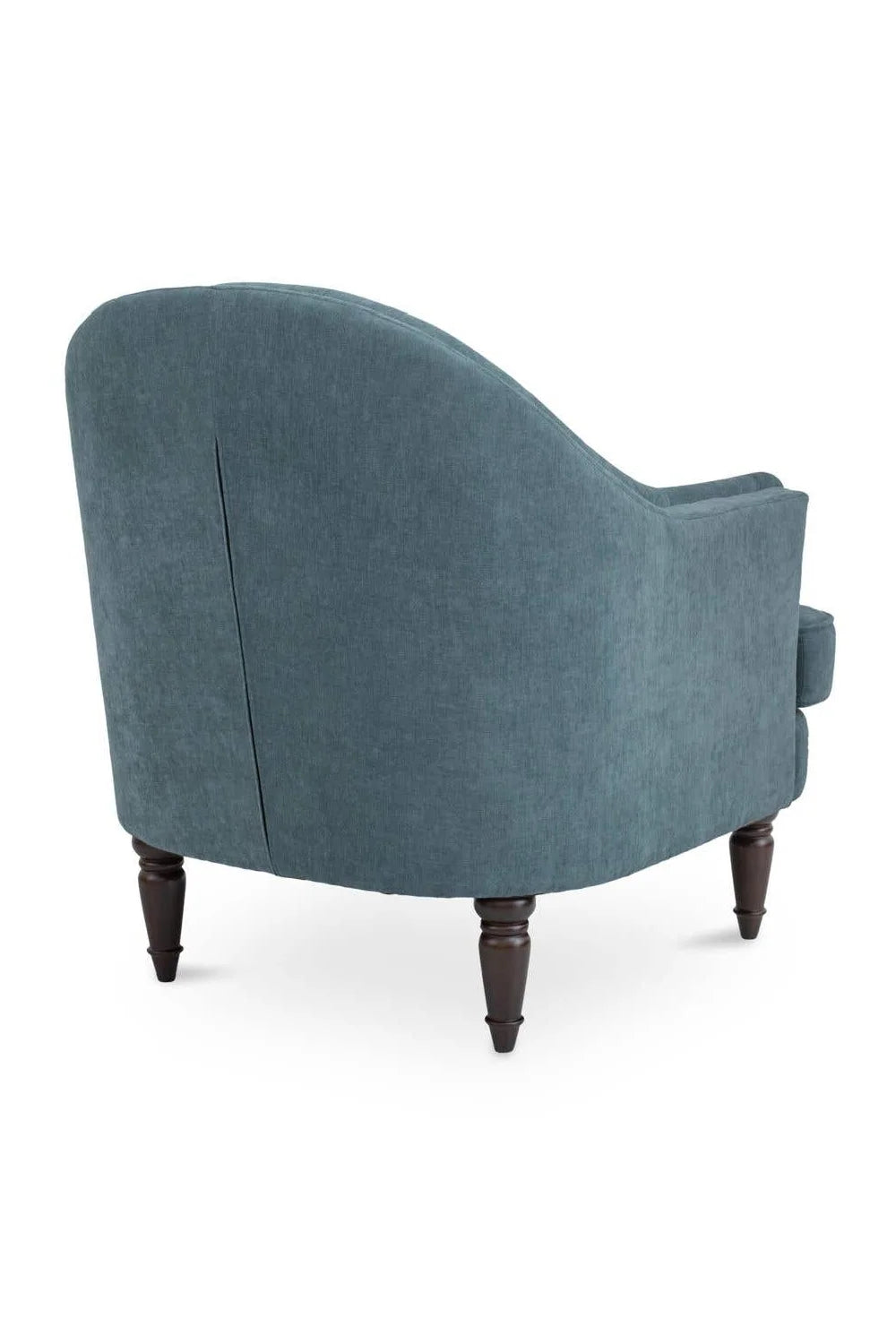 Luxury Tufted Curved Accent Chair European Style for Villa
