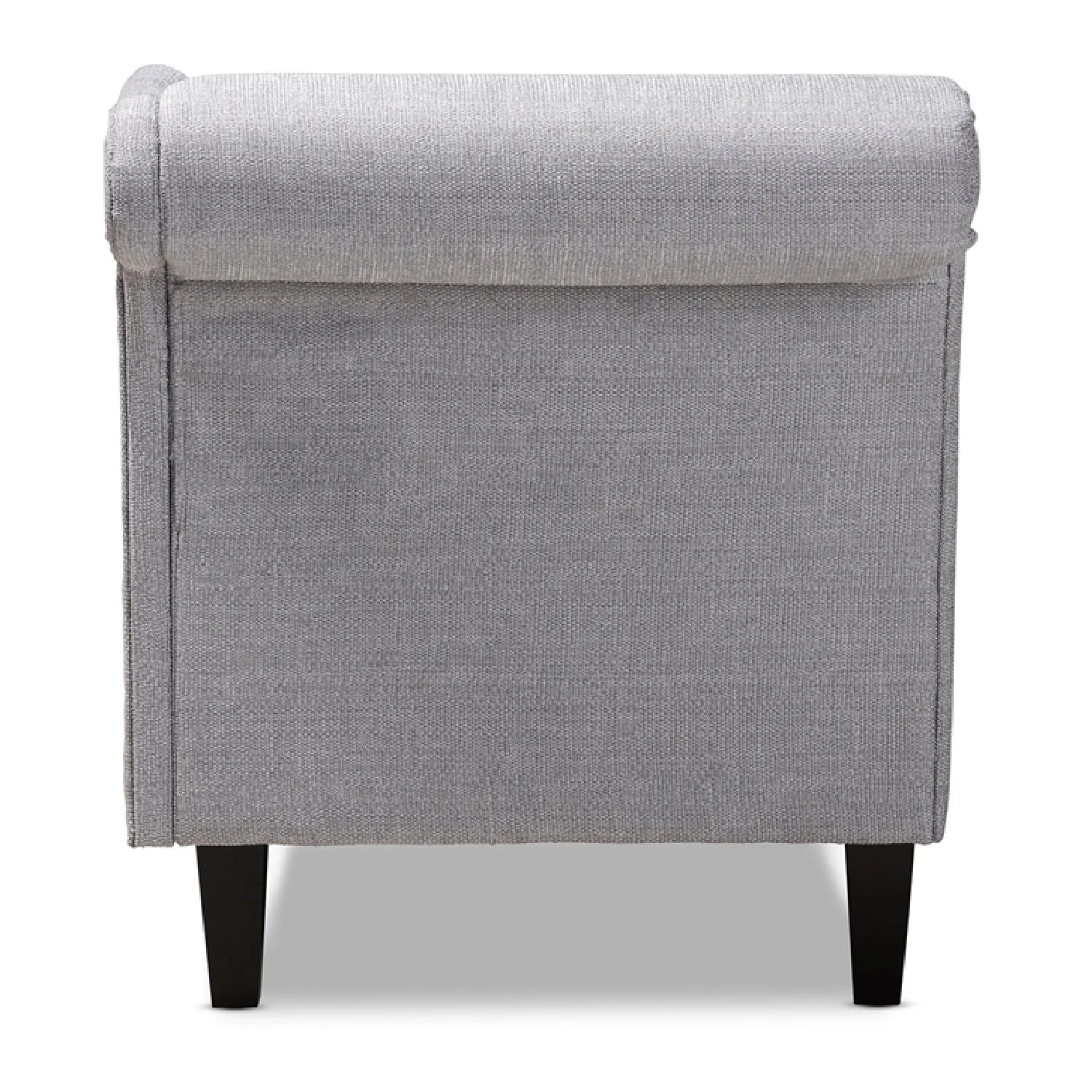 Luxury Tufted Fabric Chaise Lounge European Style for Villa