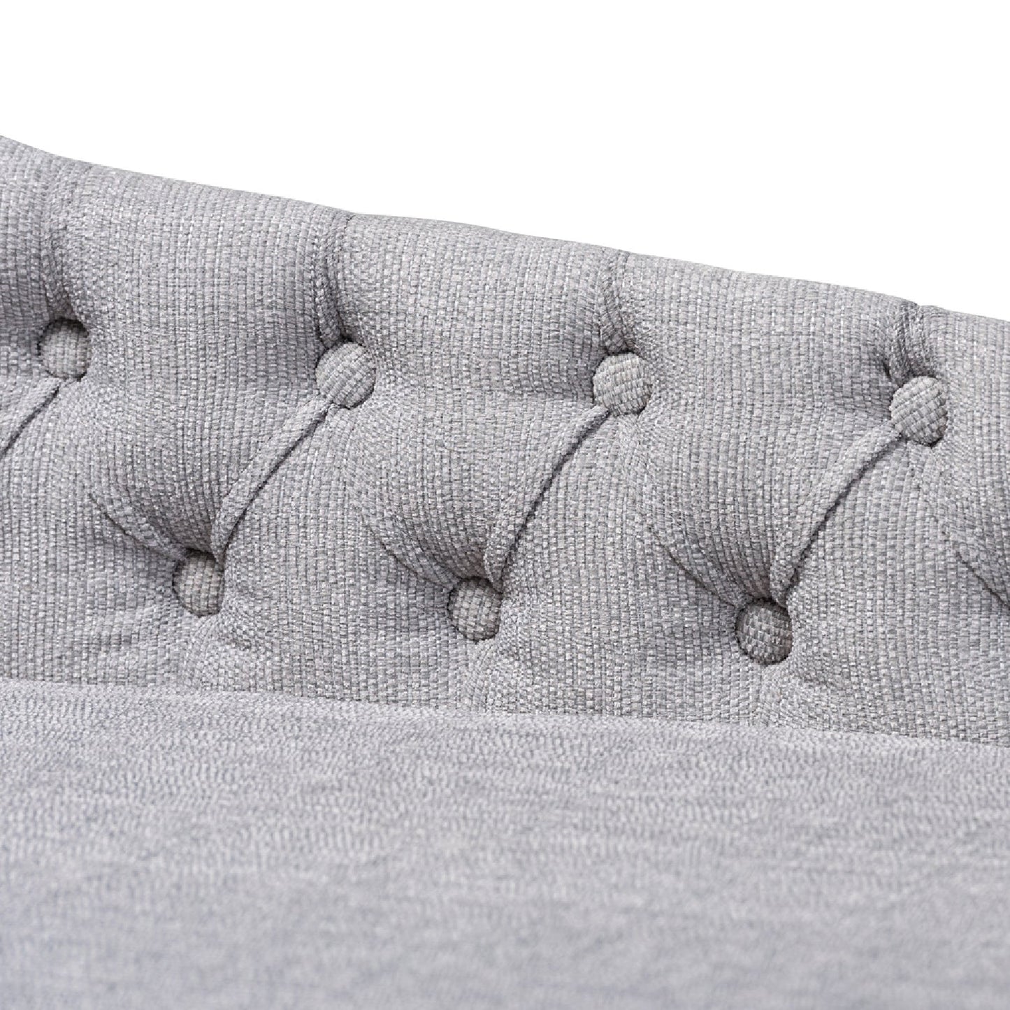 Luxury Tufted Fabric Chaise Lounge European Style for Villa