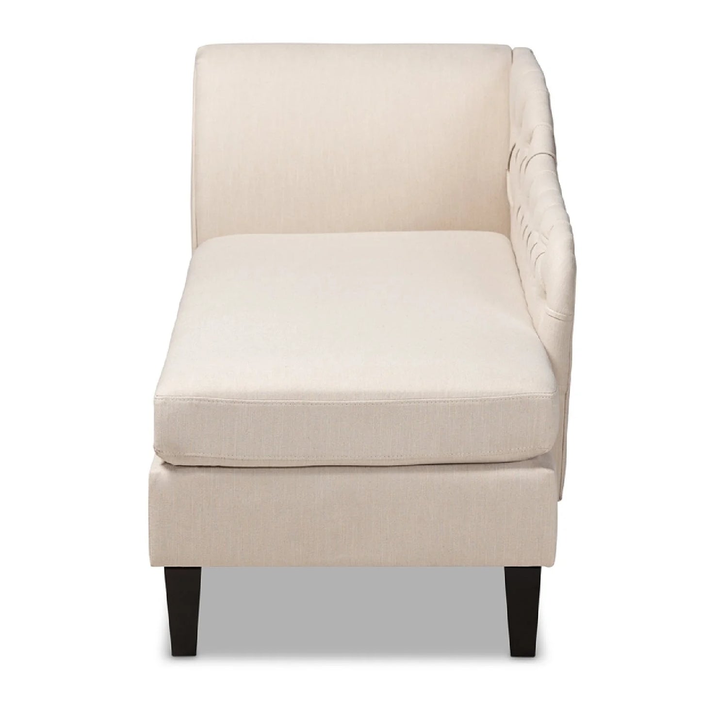Luxury Tufted Fabric Chaise Lounge European Style for Villa