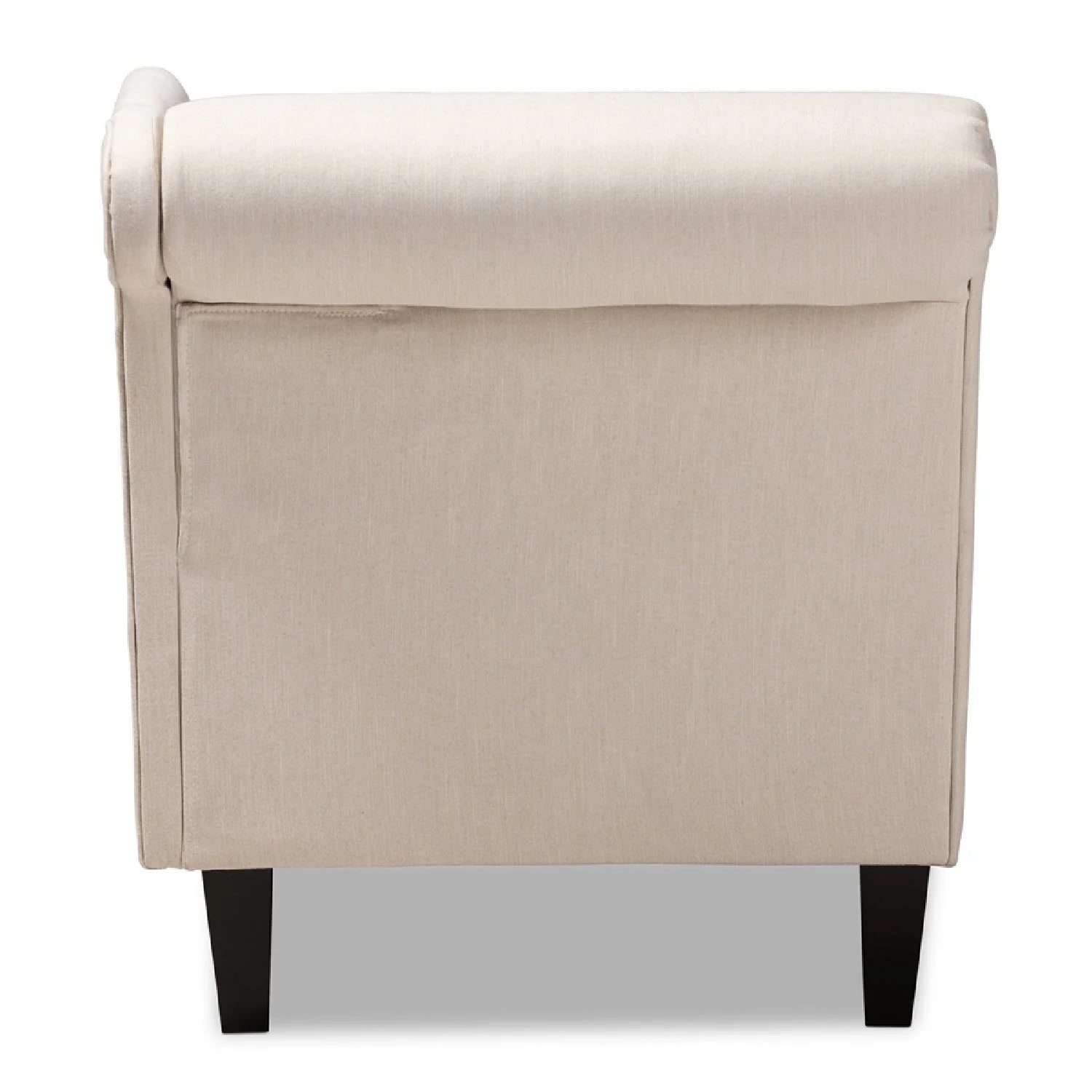 Luxury Tufted Fabric Chaise Lounge European Style for Villa
